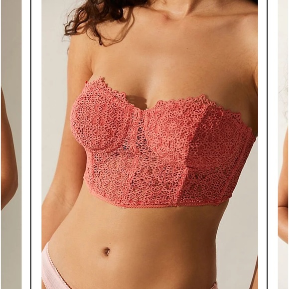 FP INTIMATELY MADI LACE CORSET TEXTURED CORSET LACE FABRICATION SIZE XS NWOT - Picture 2 of 4